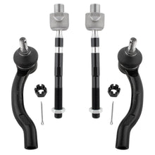 BOXI (Set of 4) Front Inner & Outer Tie Rod Ends Set fit for Nissan Frontier 2005-2019