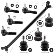 BOXI (Set of 9) Front Inner Outer Tie Rod Upper Lower Ball Joint Center Link Fit for Nissan