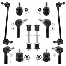 BOXI (Set of 12) Front & Rear Sway Bar + Inner & Outer Tie Rod End + Upper & Lower Ball Joints Set