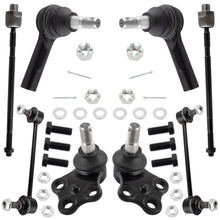 BOXI 8pcs Front Lower Ball Joints + Sway Bars + Tie rods Fit for Nissan Pathfinder 1996-2004