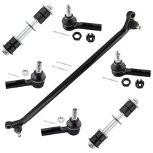 BOXI (Set of 7) Front Inner & Outer Tie Rods + Front Sway Bar End Link + Center Link Kit Driver
