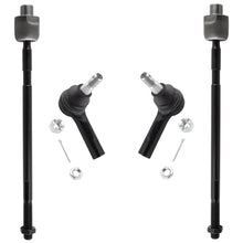 BOXI (Set of 4) Front Inner and Outer Tie Rod End Set fit for Nissan Pathfinder 1996 1997 1998 1999