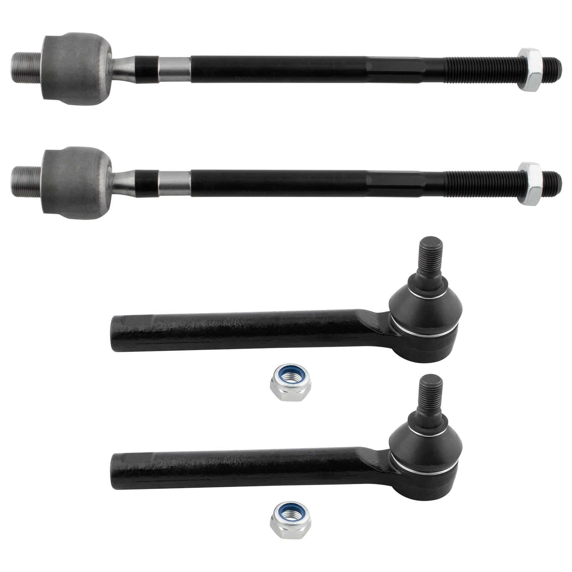 BOXI 4pcs Front Inner and Outer Tie Rod Ends Fit for Nissan Murano 2005 2006 2007 Sport Utility