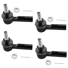 BOXI 4pcs Front Inner and Outer Tie Rod End Links Fit for for Nissan Frontier 1999-2004 3.3L