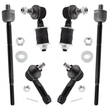 BOXI 6pcs Front Sway Bar Links Inner Outer Tie Rod Ends Fit for Nissan Sentra 1995 1996 1997 1998