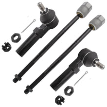 BOXI 4pc Front Inner Tie Rod Ends + Front Outer Tie Rod End Kit EV275 ES3200 for Nissan Quest