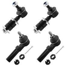 BOXI (Set of 4) Front Outer Tie Rods + Sway Bar Links fit for Mercury Villager 1993-2002