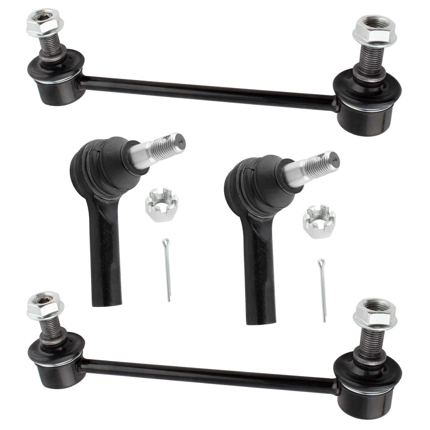 BOXI 4pcs Front Sway Bar End Links Outer Tie Rods Fit for Infiniti QX4 1997 1998 1999 2000 2001