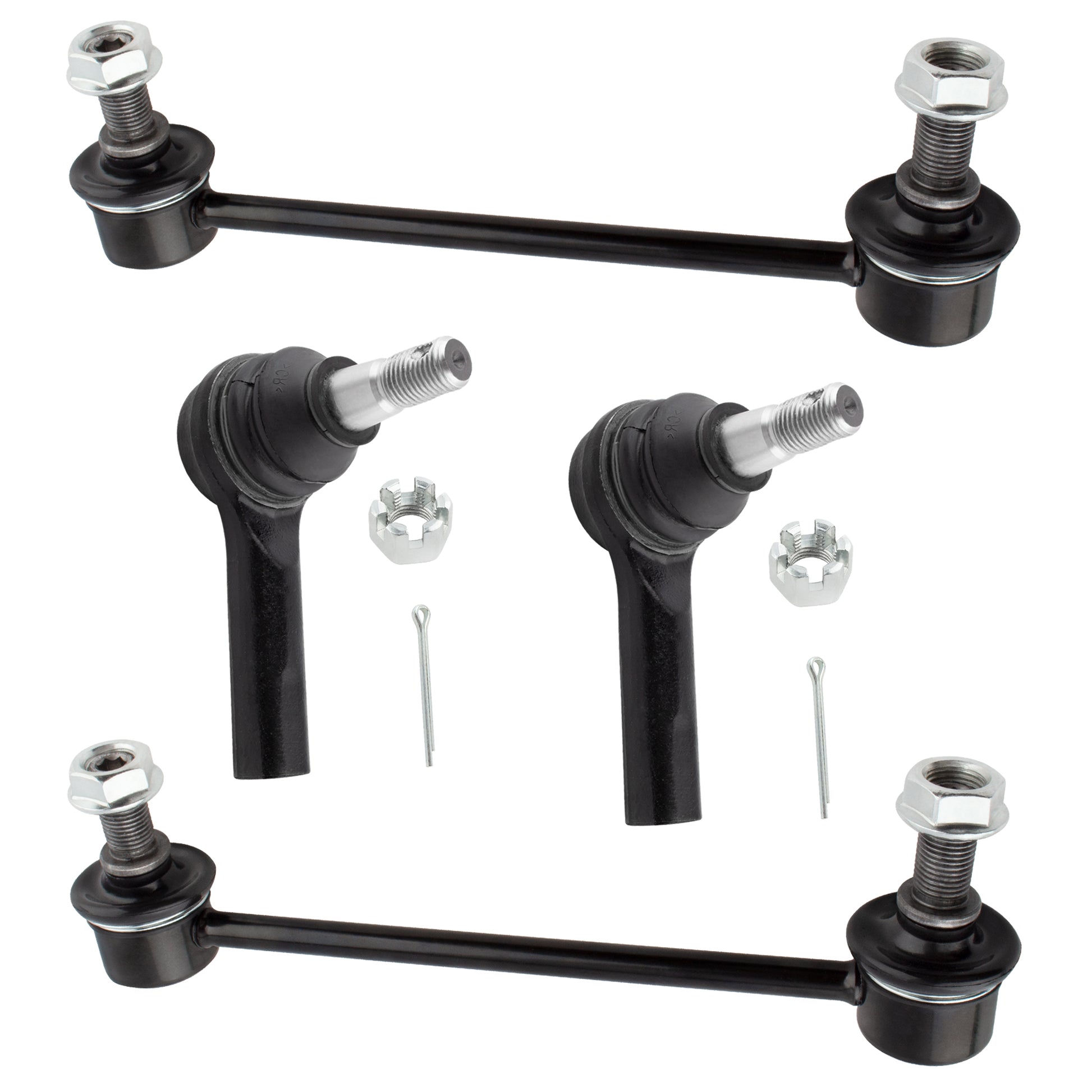 BOXI 4pcs Front Sway Bar End Links Outer Tie Rods Fit for Infiniti QX4 1997 1998 1999 2000 2001