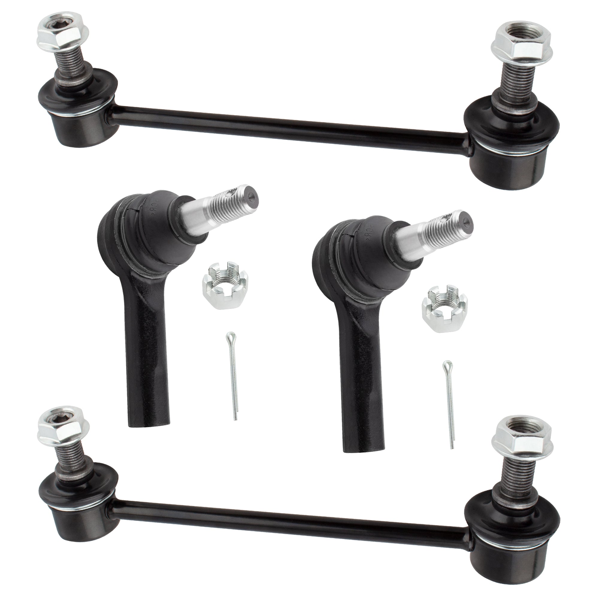 BOXI 4pcs Front Sway Bar End Links Outer Tie Rods Fit for Infiniti QX4 1997 1998 1999 2000 2001