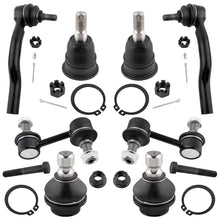 BOXI 8pcs Front Sway Bar End Link + Upper & Lower Ball Joints + Outer Tie Rod Ends Fit for Infiniti
