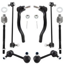 BOXI (Set of 8) Front & Rear Sway Bar End Links + Inner & Outer Tie Rod Ends Fit for Nissan Maxima