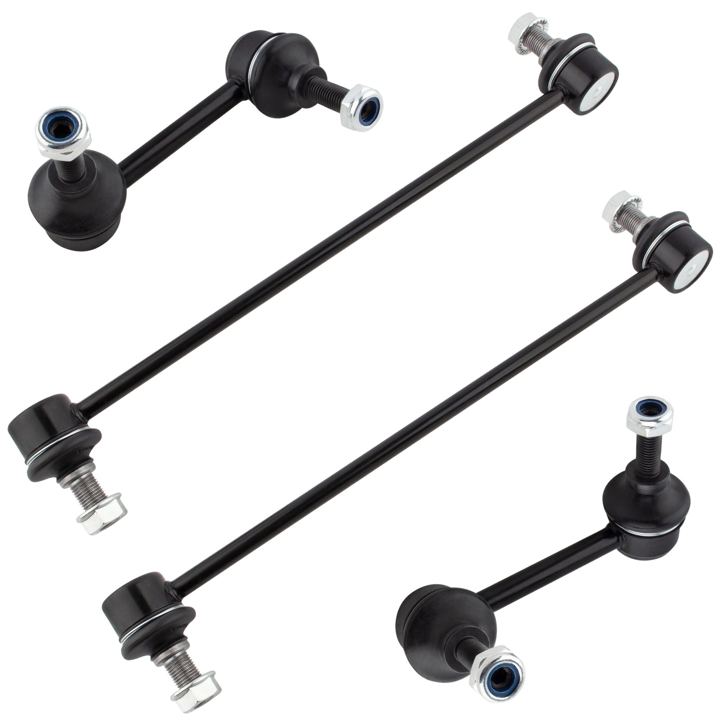 BOXI (Set of 4) Front and Rear Driver and Passenger Sides Stabilizer Sway Bar End Links Kit Fit
