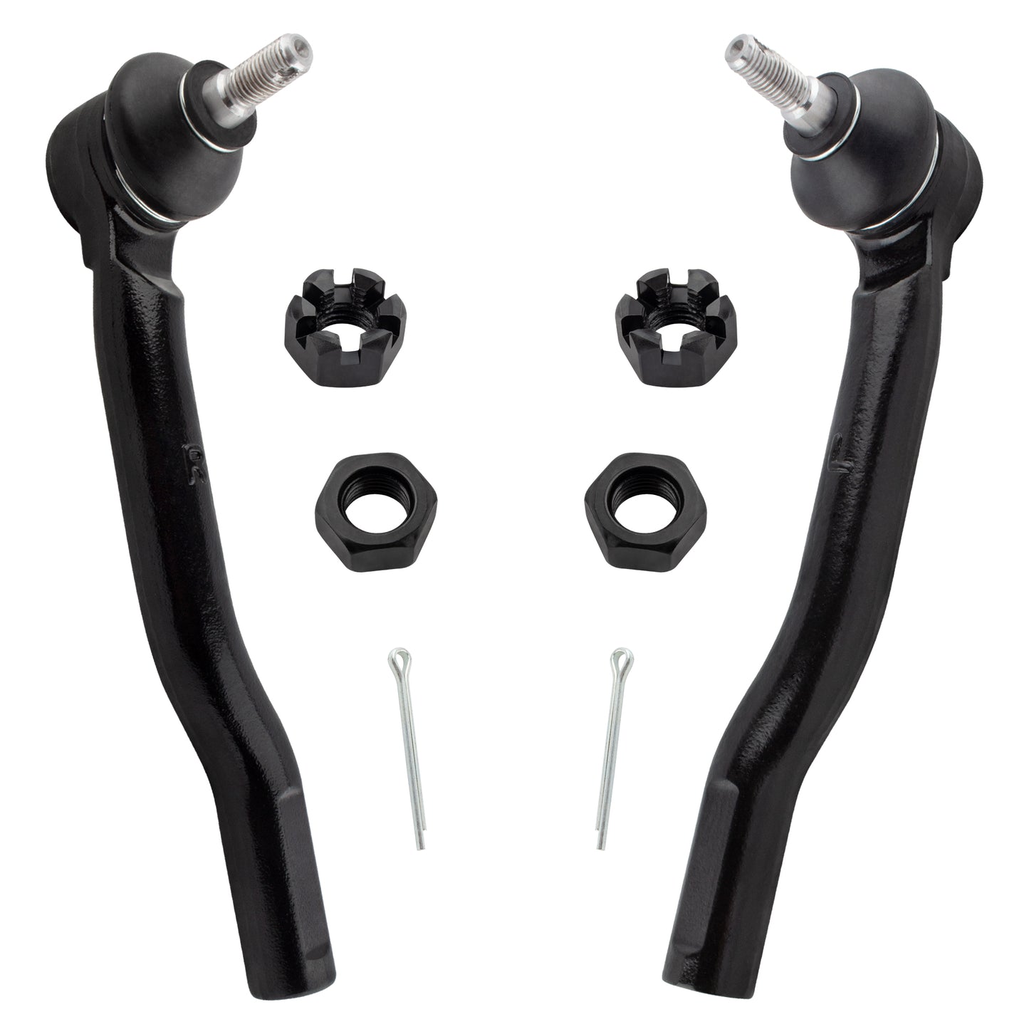 BOXI (Set of 4) Front and Rear Stabilizer Sway Bar End Links + Outer Tie Rod Ends fit for Nissan — product photo 2