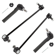 BOXI (Set of 4) 2x Front Sway Bar End Links + 2x Front Outer Tie Rods Kit Front Driver