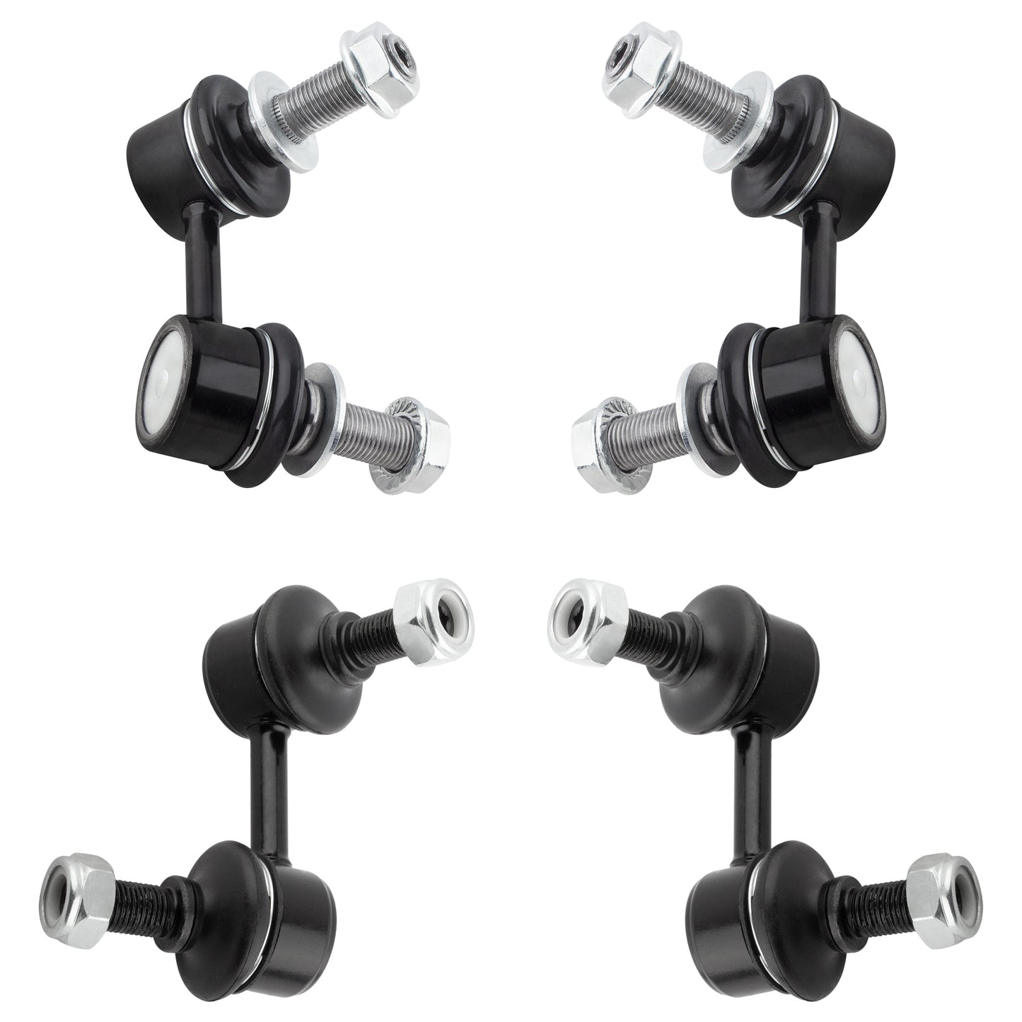 BOXI (Set of 4) 2x Front Sway Bar Links + 2x Rear Sway Bar Links Replacement for Nissan Pathfinder