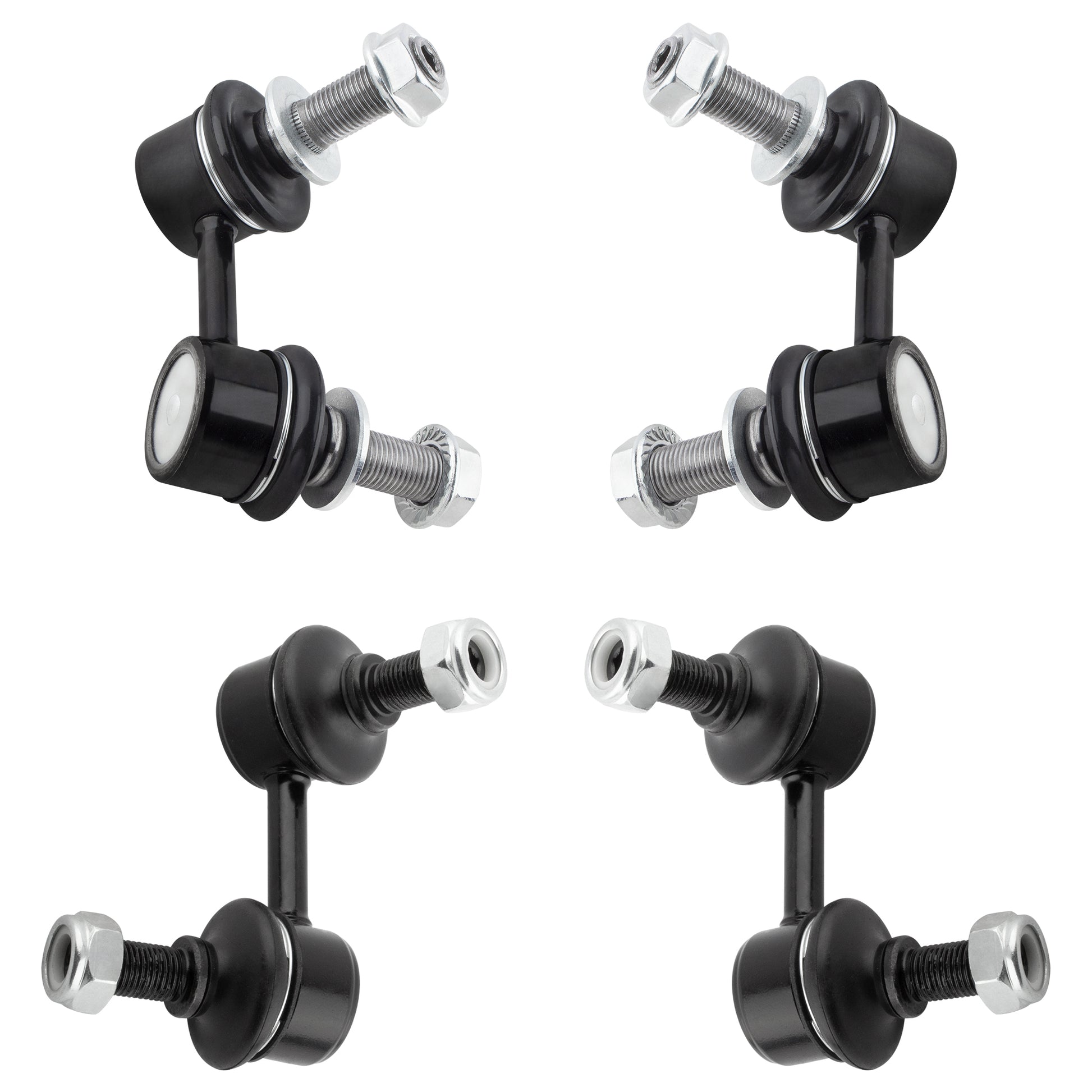 BOXI (Set of 4) 2x Front Sway Bar Links + 2x Rear Sway Bar Links Replacement for Nissan Pathfinder