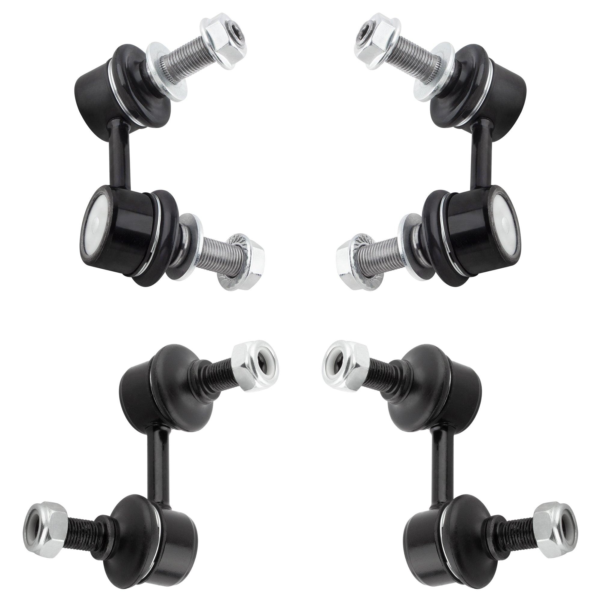 BOXI (Set of 4) 2x Front Sway Bar Links + 2x Rear Sway Bar Links Replacement for Nissan Pathfinder