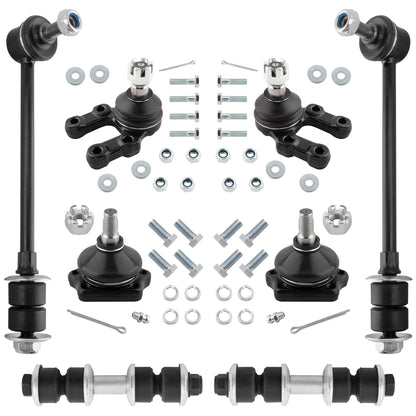BOXI 8pc Front Rear Sway Bars Ball Joints Fit for Nissan Pathfinder 1987-1995