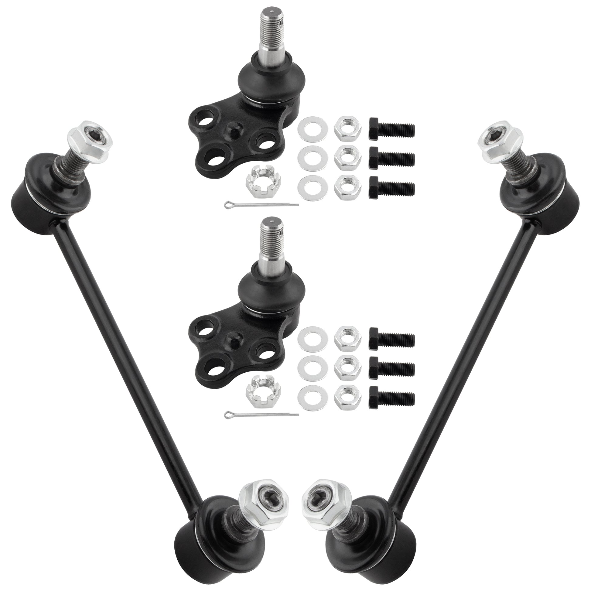 BOXI 4pc Front Lower Ball Joints Sway Bar Links Kit Fits for Infiniti QX4 1997-2003
