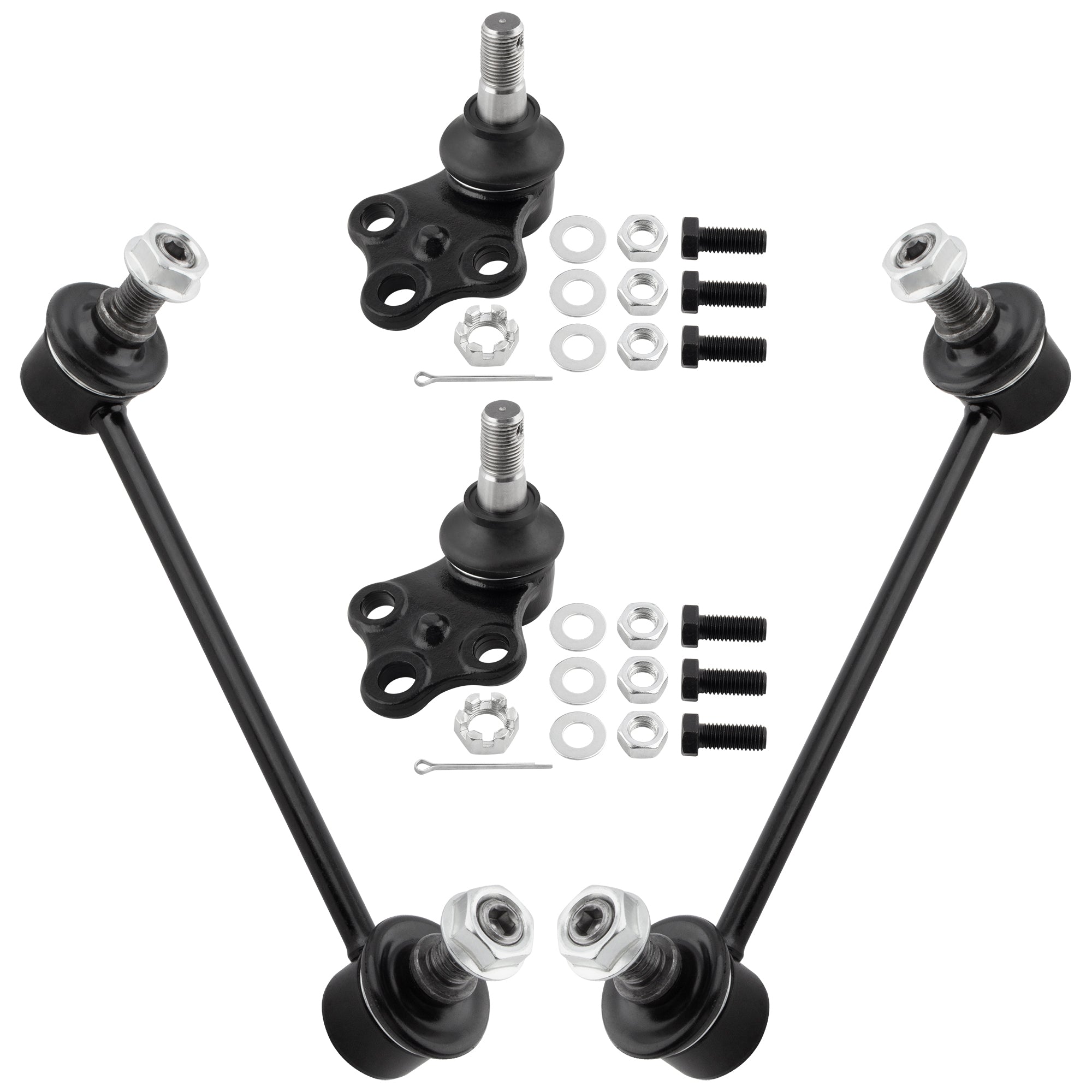 BOXI 4pc Front Lower Ball Joints Sway Bar Links Kit Fits for Infiniti QX4 1997-2003