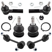 BOXI 6pc Front Lower Ball Joints Sway Bars Outer Tie Rods Fit for Infiniti I30 2000-2001