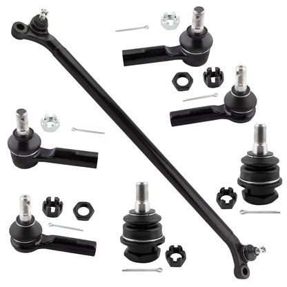 BOXI (Set of 7) ES3661 ES3660 K80591 DS80593 Front Inner & Outer Tie Rods + Lower Ball Joints