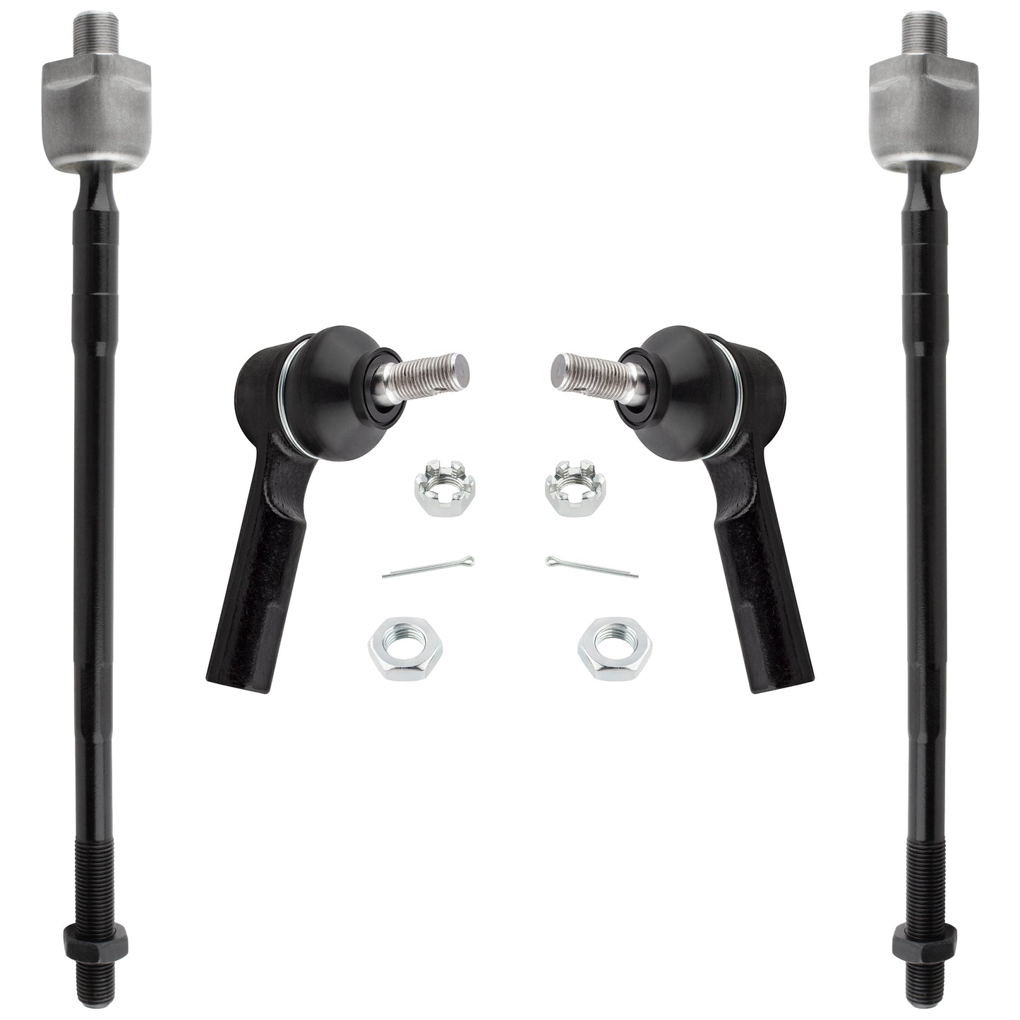 BOXI 4pc Front Inner & Outer Tie Rod Kit Fits for Nissan Altima 2002-2006
