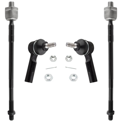 BOXI 4pc Front Inner & Outer Tie Rod Kit Fits for Nissan Altima 2002-2006