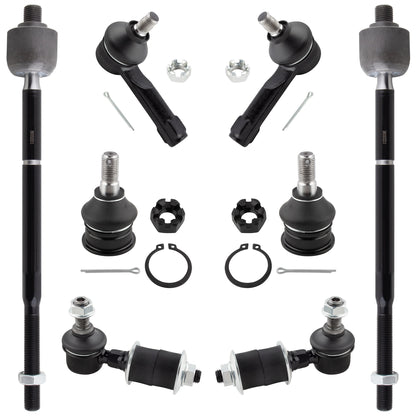 BOXI 8pc Front Ball Joints Tie Rods Sway Bars Kit Fits for Nissan Sentra 2000 2001 2002 2003 2004