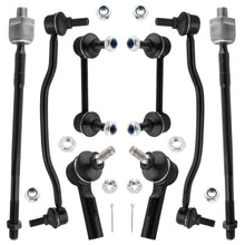 BOXI 8pc Front & Rear Suspension Kit Sway Bars Tie Rods Fit for Nissan Altima 2002-2006