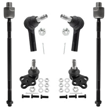 BOXI 6pc Front Tie Rods + Front Lower Ball Joints Fit for Nissan Pathfinder 1996-2004