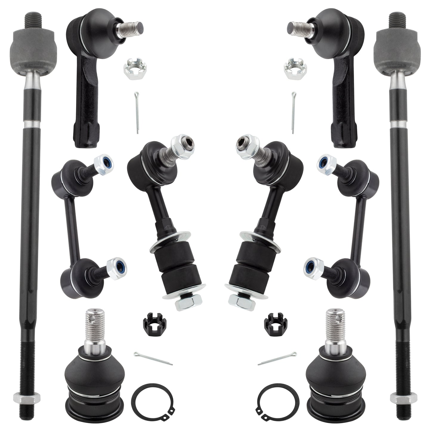 BOXI Set of 10 Front Rear Suspension Kit fit for Nissan Altima 1998 1999 2000 2001