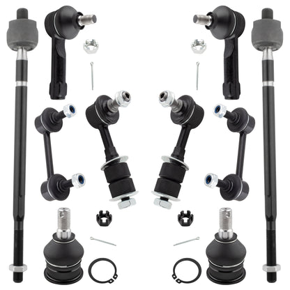 BOXI Set of 10 Front Rear Suspension Kit fit for Nissan Altima 1998 1999 2000 2001