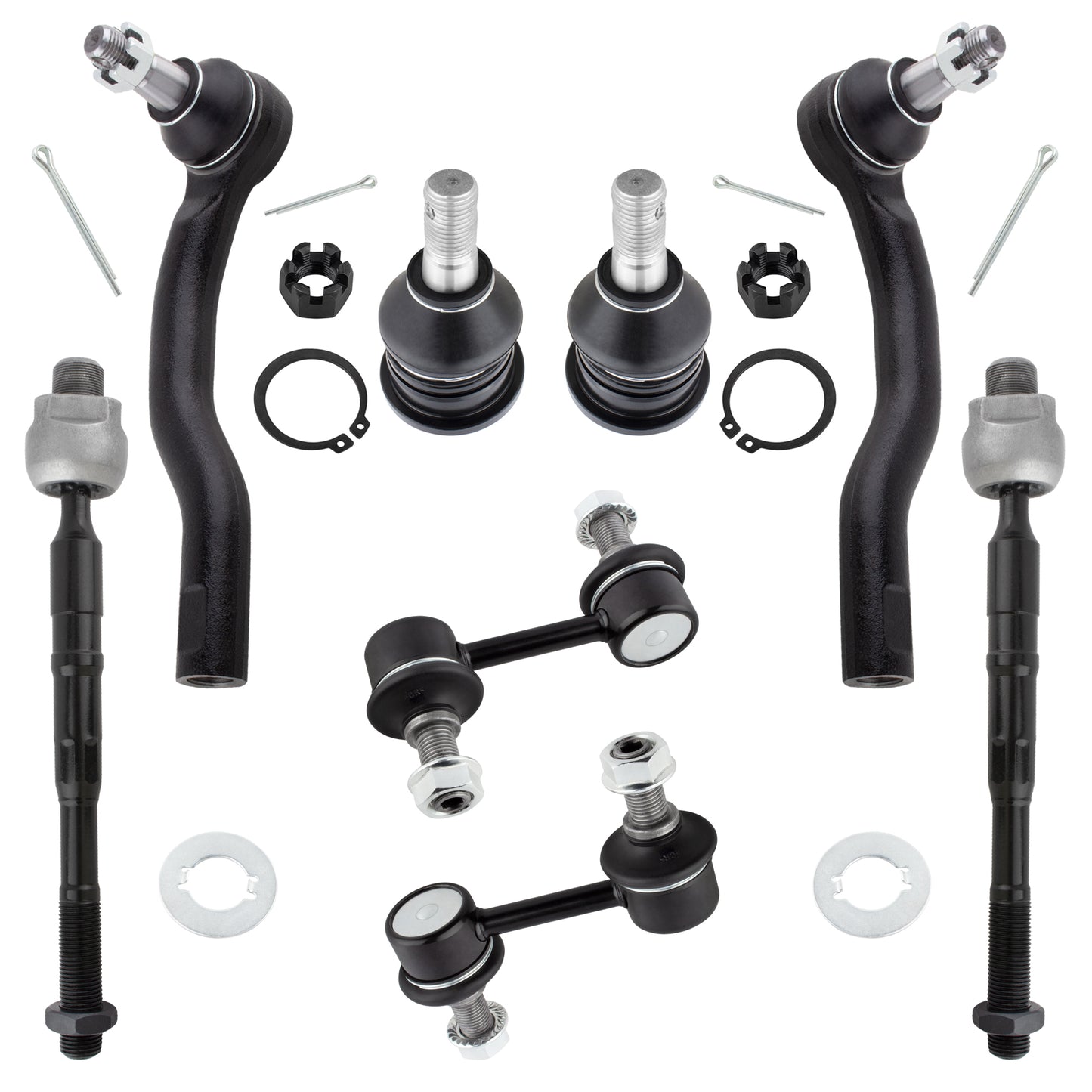 BOXI Set of 8 Front Suspension Kit fit for Nissan Armada 2005-2019 Pathfinder Armada 2004 Titan