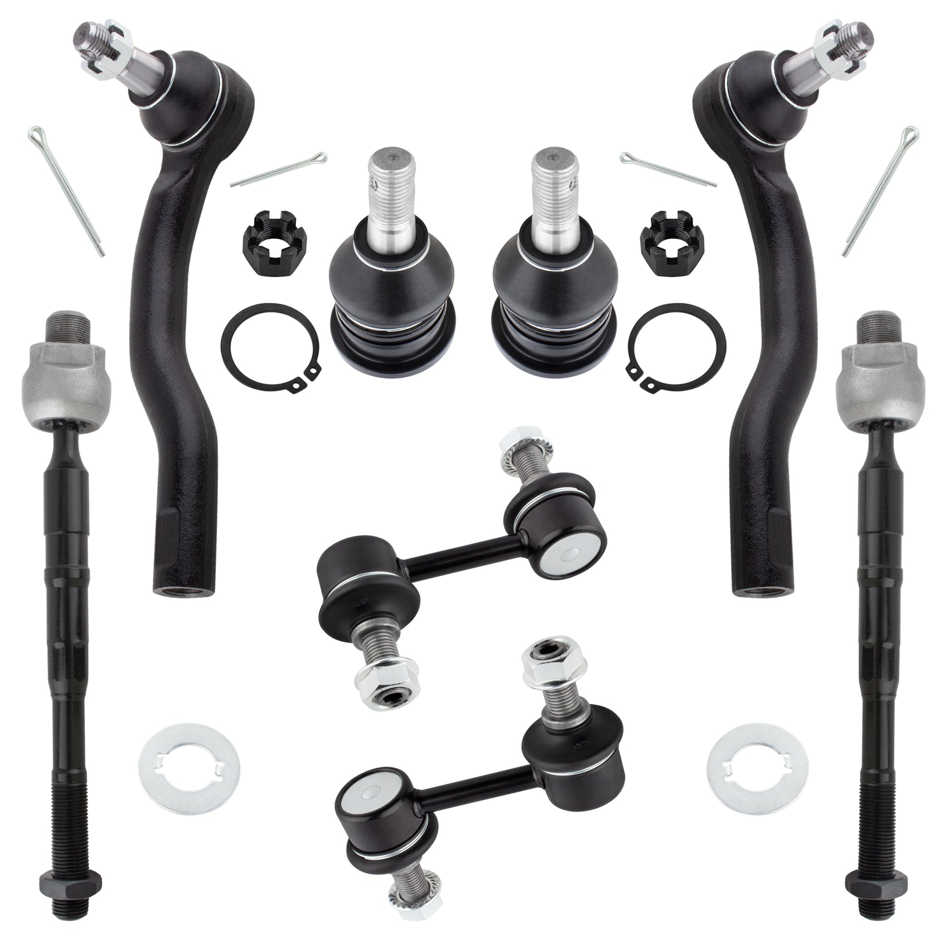 BOXI Set of 8 Front Suspension Kit fit for Nissan Armada 2005-2019 Pathfinder Armada 2004 Titan