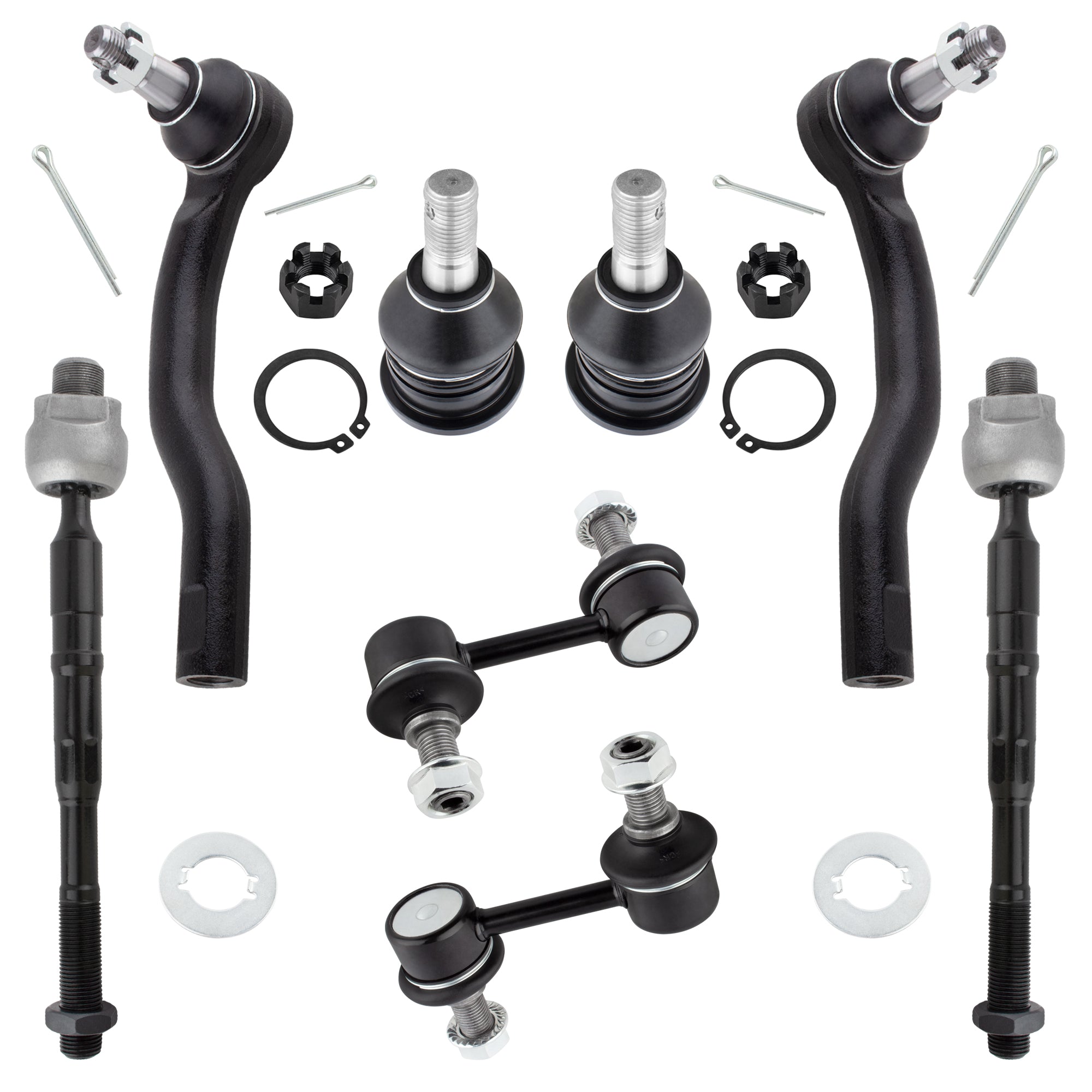 BOXI Set of 8 Front Suspension Kit fit for Nissan Armada 2005-2019 Pathfinder Armada 2004 Titan