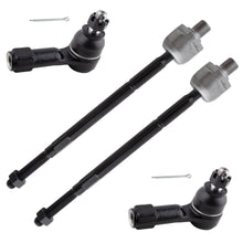 BOXI (Set of 4) Front Inner and Outer Tie Rod End Kit Fits for Nissan NX 1991 1992 1993