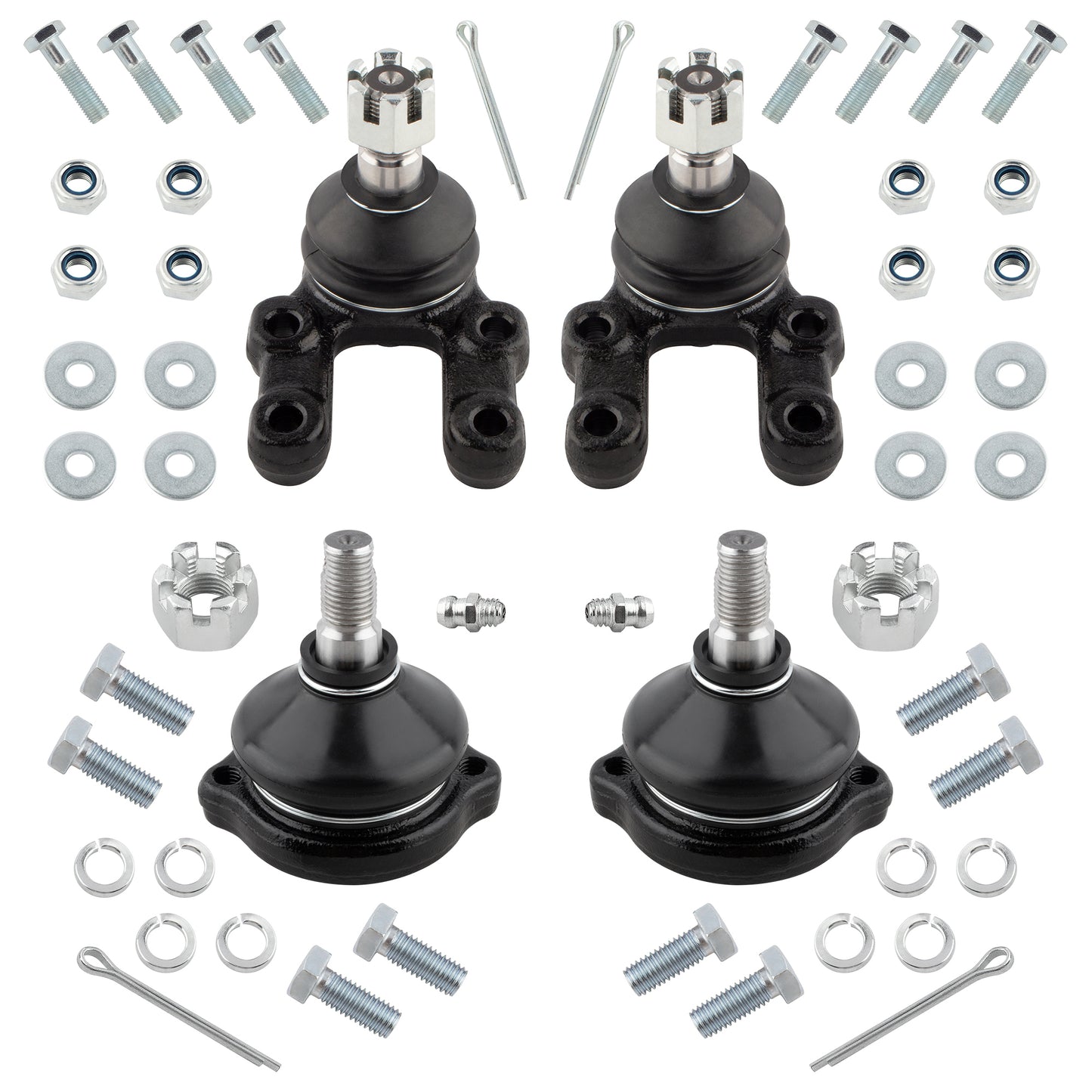 BOXI 4pc Front Suspension Ball Joints Set Fit for Nissan 720 1983-1986