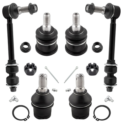 BOXI 6pc Front Sway Bars Ball Joints Fit for Ram 2500