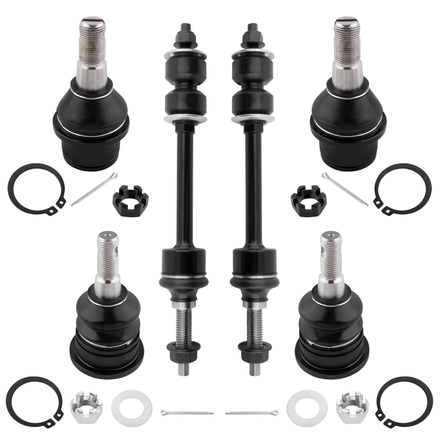 BOXI (Set of 6) Front Suspension Kit fit for DODGE RAM 1500 2008 RWD 8 Lug Wheels