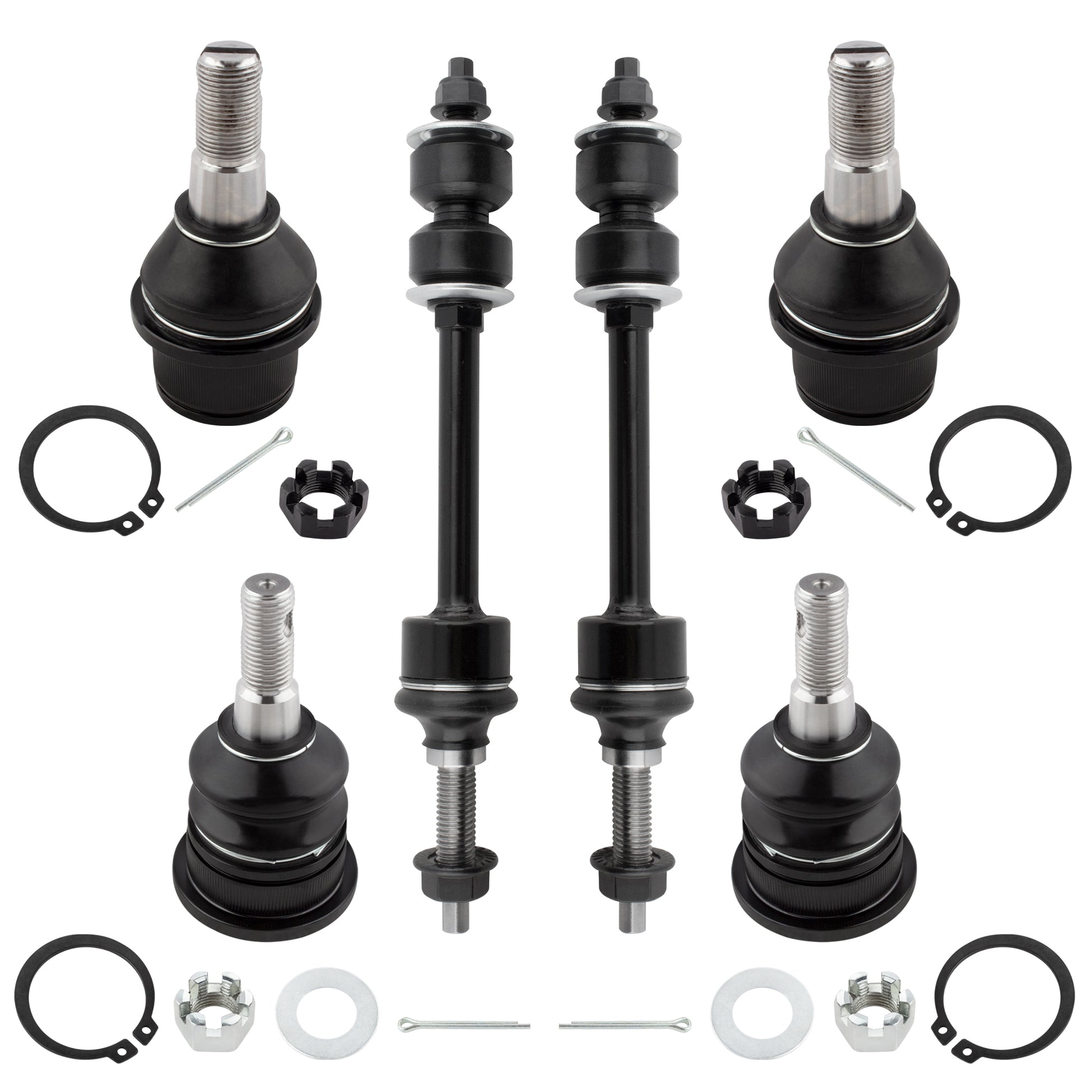 BOXI (Set of 6) Front Suspension Kit fit for DODGE RAM 1500 2008 RWD 8 Lug Wheels
