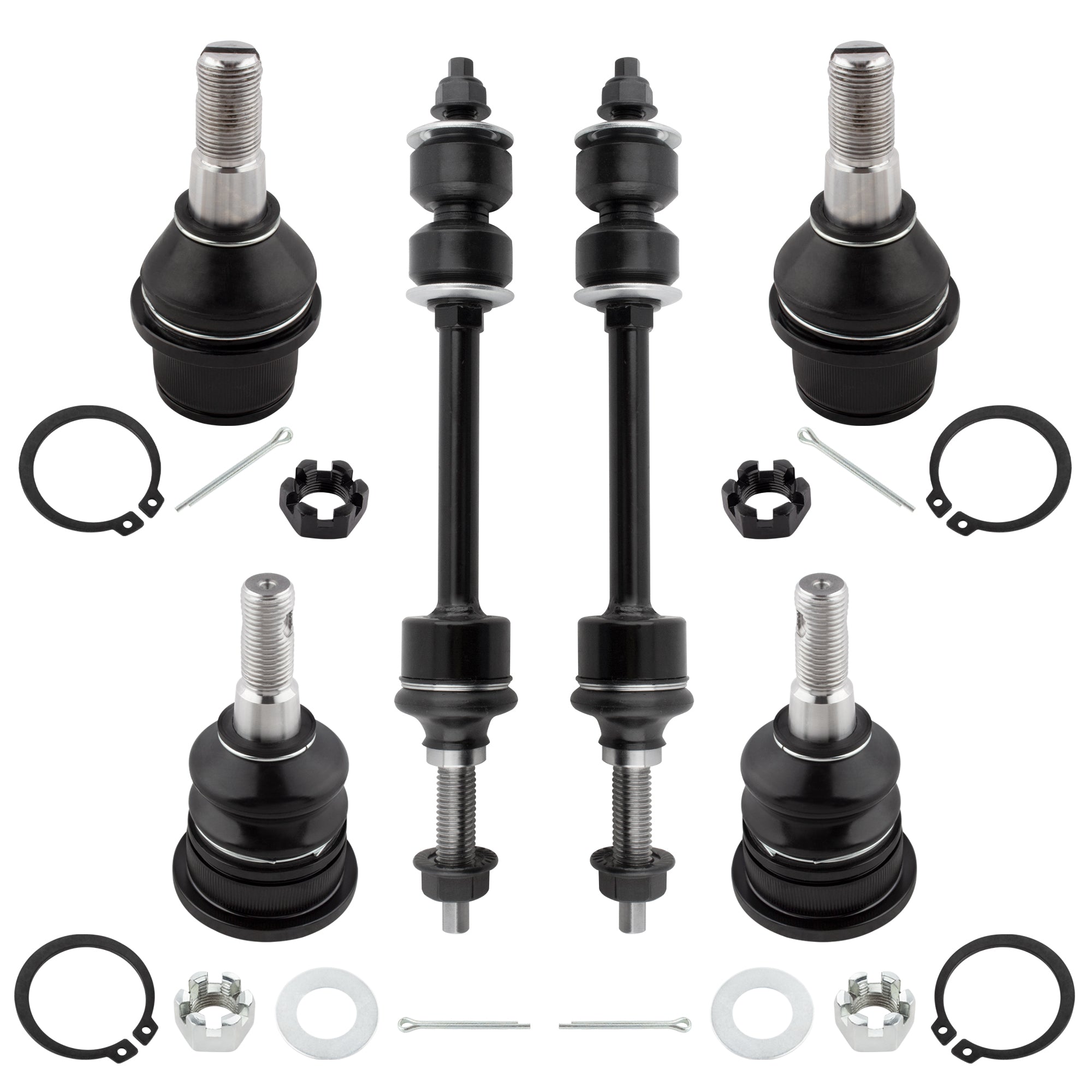 BOXI (Set of 6) Front Suspension Kit fit for DODGE RAM 1500 2008 RWD 8 Lug Wheels