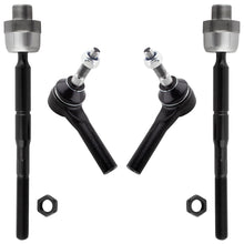 BOXI (Set of 4) Front Inner Outer Tie Rod Ends fit for Dodge Dakota 2005-2010
