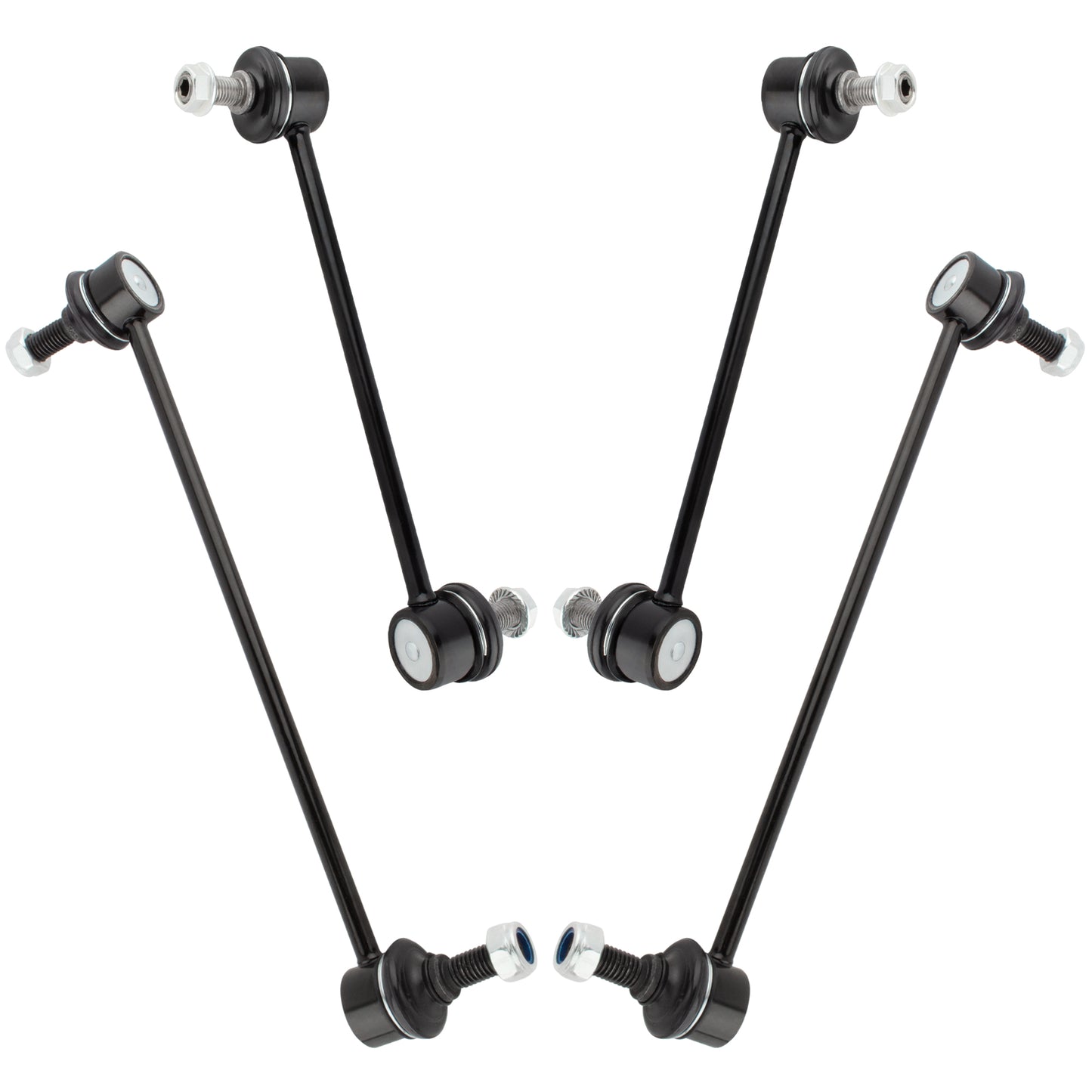 BOXI (Set of 4) 2x Front Stabilizer Sway Bar End Links + 2x Rear Stabilizer Sway Bar End Links