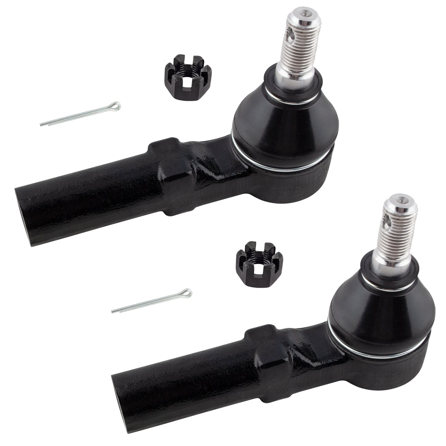 BOXI 2pcs Front Outer Tie Rod End Links Fit for Saturn L100 2001-2002