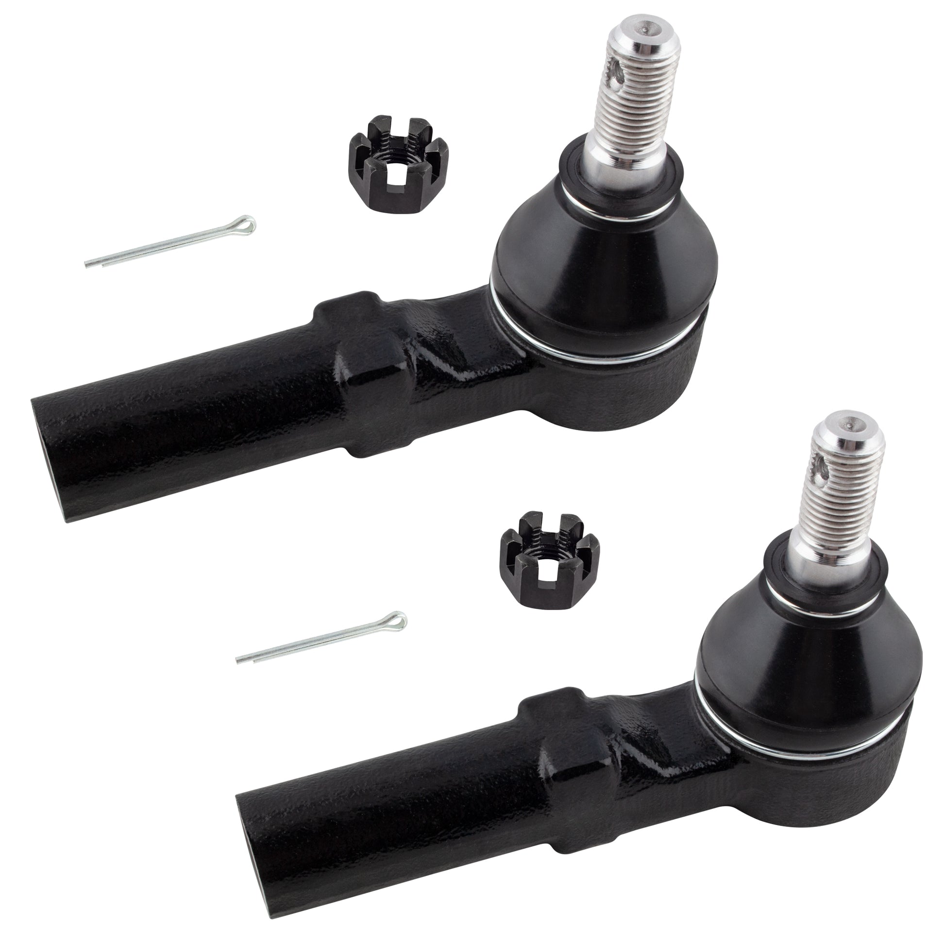 BOXI 2pcs Front Outer Tie Rod End Links Fit for Saturn L100 2001-2002