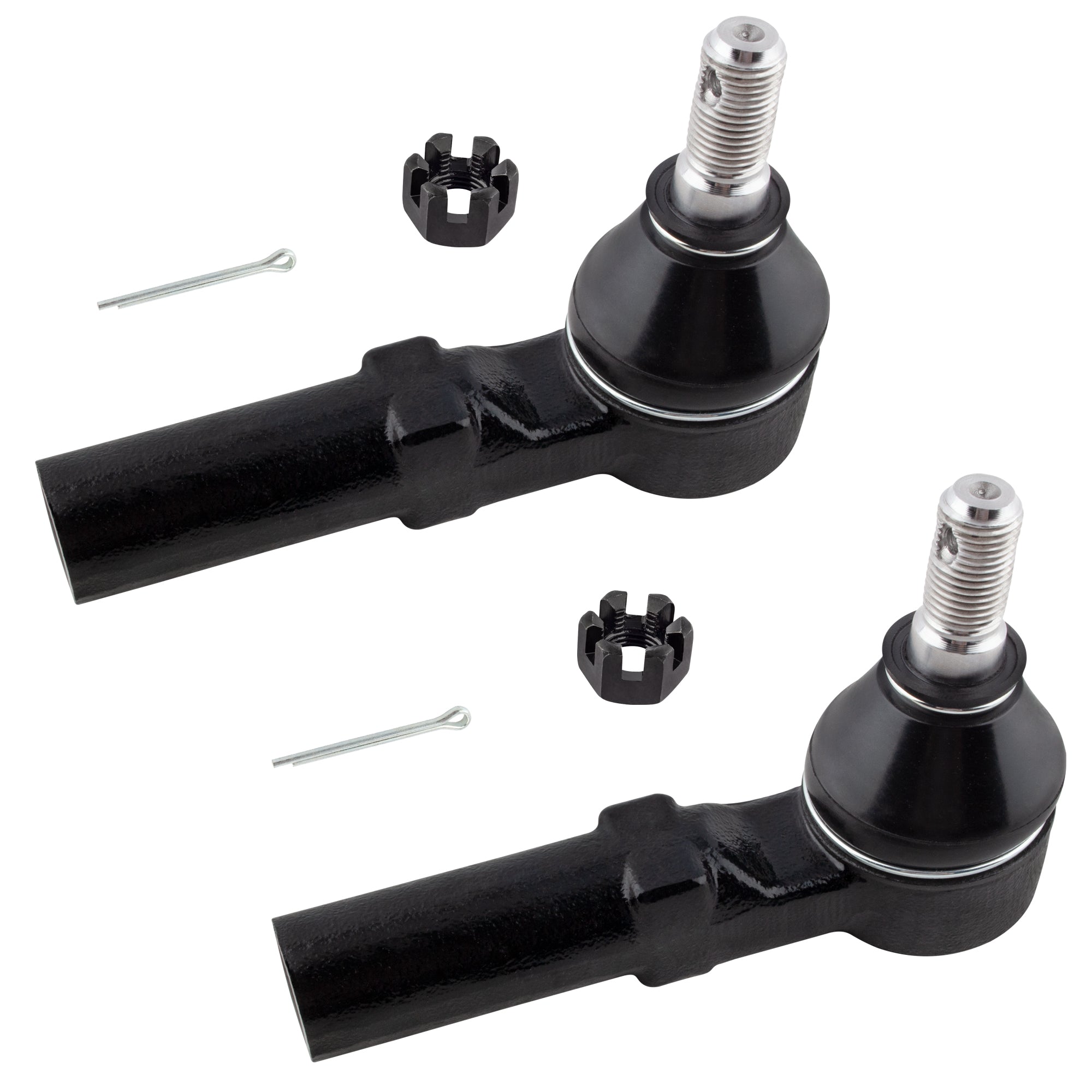 BOXI 2pcs Front Outer Tie Rod End Links Fit for Saturn L100 2001-2002