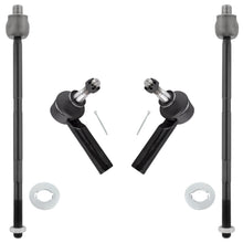 BOXI (Set of 4) Front Left Right Inner & Outer Tie Rod End Kit fit for Saturn Vue 2008-2009