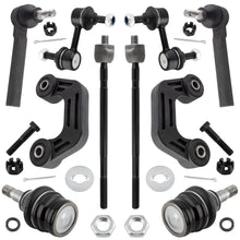 BOXI (Set of 10) Front & Rear Sway Bar End Links + Front Lower Ball Joints + Tie Rod Ends fit